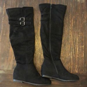 New never worn thigh high boots